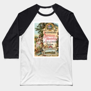 Forestry Exhibition Austria Vintage Poster 1891 Baseball T-Shirt